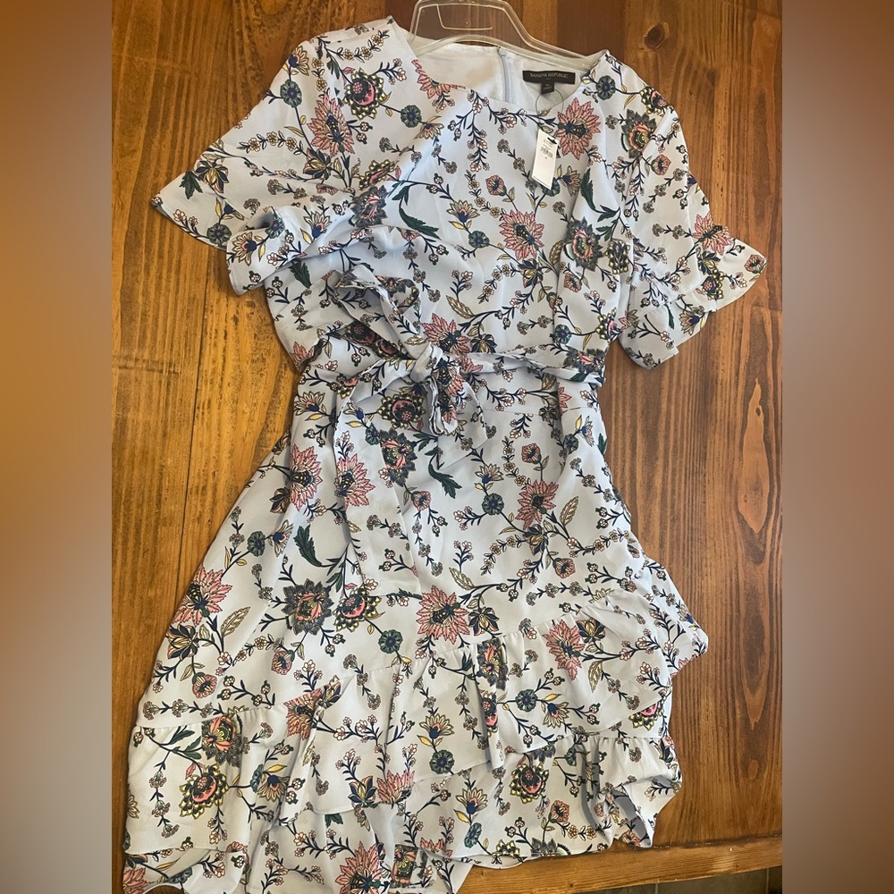 NWT size 16 Banana Republic B& Pink Floral Print Dress